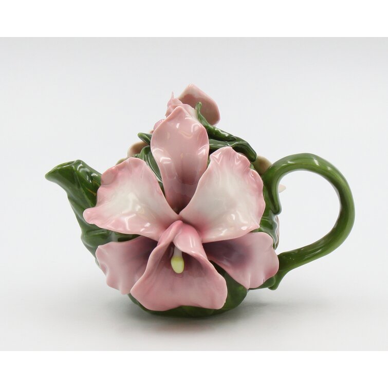 CosmosGifts Cosmos Gifts 9oz. Floral Teapot & Reviews | Wayfair